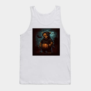 Evil bear haunted with spooky eyes Tank Top